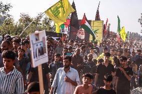 Anti Israel Protest In Kashmir