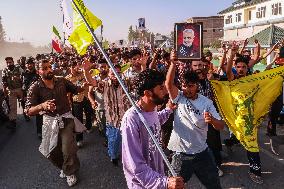 Anti Israel Protest In Kashmir