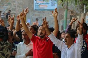 Protests In Kashmir After Hezbollah Leader Hassan Nasrallah Killed