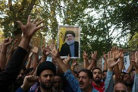 Protests In Kashmir After Hezbollah Leader Hassan Nasrallah Killed