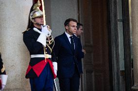 Emmanuel Macron Welcomes Congo's President Félix Tshisekedi At The Elysée Palace