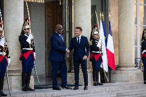 Emmanuel Macron Welcomes Congo's President Félix Tshisekedi At The Elysée Palace