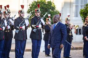 Emmanuel Macron Welcomes Congo's President Félix Tshisekedi At The Elysée Palace