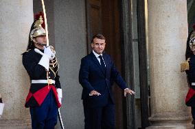 Emmanuel Macron Welcomes Congo's President Félix Tshisekedi At The Elysée Palace