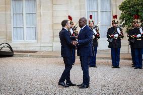 Emmanuel Macron Welcomes Congo's President Félix Tshisekedi At The Elysée Palace