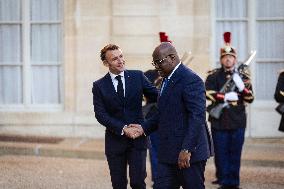 Emmanuel Macron Welcomes Congo's President Félix Tshisekedi At The Elysée Palace