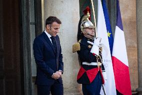 Emmanuel Macron Welcomes Congo's President Félix Tshisekedi At The Elysée Palace