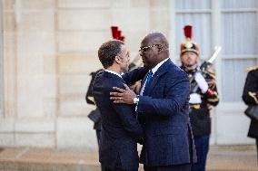 Emmanuel Macron Welcomes Congo's President Félix Tshisekedi At The Elysée Palace