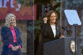 Kamala Harris Holds Campaign Rally At Ripon College In Ripon, Wisconsin.