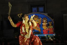 Dancers Perform ''Durgotsab''In West Bengal 2024, Kolkata