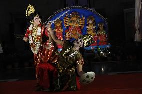 Dancers Perform ''Durgotsab''In West Bengal 2024, Kolkata