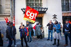 9th Day Of Strike Action At The Prince De Galles Hotel - Paris