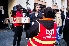 9th Day Of Strike Action At The Prince De Galles Hotel - Paris