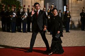 Dinner for the XIX Francophonie Summit at the Elysee FA