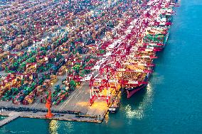 Qingdao Port Container Trade