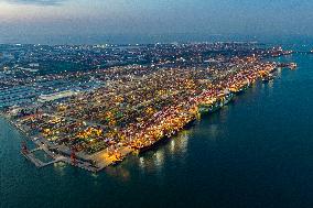 Qingdao Port Container Trade