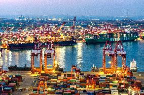 Qingdao Port Container Trade