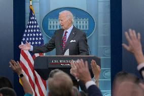 DC: President Biden hold an Economic Situation press briefing