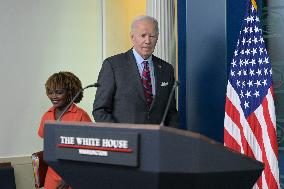 DC: President Biden hold an Economic Situation press briefing