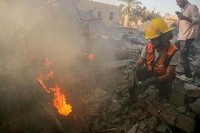 Israeli Airstrike Deir al-Balah - Gaza Strip