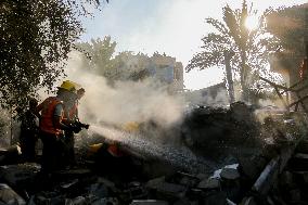 Israeli Airstrike Deir al-Balah - Gaza Strip