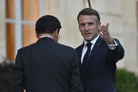 Emmanuel Macron Receives President of Laos - Paris