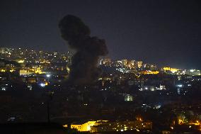 Israeli airstrikes in the southern suburbs of Beirut