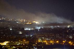 Israeli airstrikes in the southern suburbs of Beirut