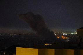 Israeli airstrikes in the southern suburbs of Beirut