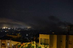 Israeli airstrikes in the southern suburbs of Beirut