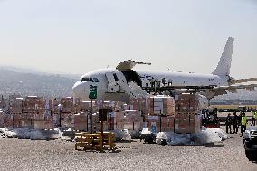 WHO and UNHCR aid and medical supplies arrive in Lebanon