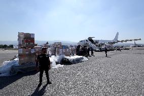 WHO and UNHCR aid and medical supplies arrive in Lebanon