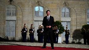 Justin Trudeau And Canadian Officials Arrive At Elysee - Paris