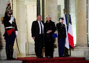 Justin Trudeau And Canadian Officials Arrive At Elysee - Paris