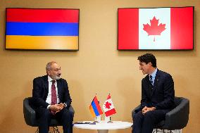 Justin Trudeau Meets Government Officials - Paris