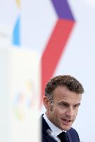 Emmanuel Macron At The 19th Summit of the Francophonie - Paris