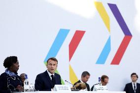 Emmanuel Macron At The 19th Summit of the Francophonie - Paris