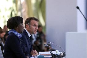 Emmanuel Macron At The 19th Summit of the Francophonie - Paris