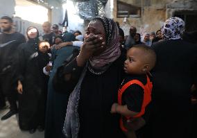 Israeli airstrike Aftermath in Tulkarm refugee camp - West Bank