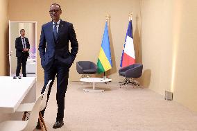 Macron and Kagame Bilateral meeting at Francophonie Summit - Paris