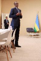 Macron and Kagame Bilateral meeting at Francophonie Summit - Paris