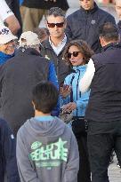 King Juan Carlos, Infanta Elena And Laurence Debray At Marina - Spain