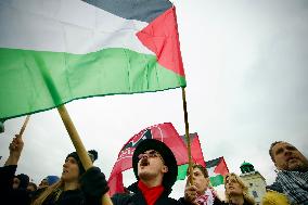 Palestine Rally In Warsaw