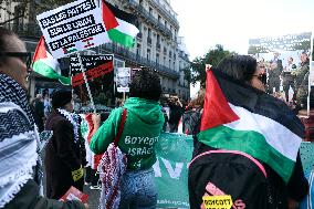 Stop Genocide Rally In support of Palestine And Lebanon - Paris