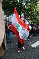 Stop Genocide Rally In support of Palestine And Lebanon - Paris