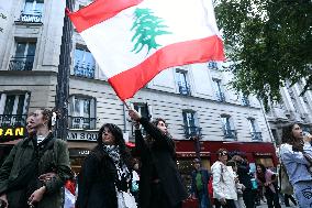 Stop Genocide Rally In support of Palestine And Lebanon - Paris