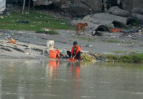 Polluted River Water Of Mahananda