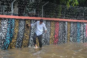 Waterlogging Due To Heavy Rain In Dhaka