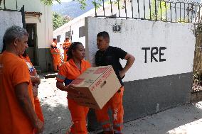 Departure of the TRE's unas from the Botanical Garden in Rio de Janeiro