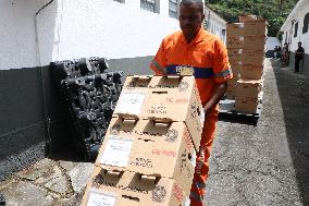 Departure of the TRE's unas from the Botanical Garden in Rio de Janeiro